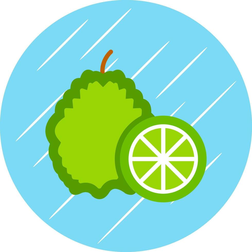 Kaffir lime Vector Icon Design