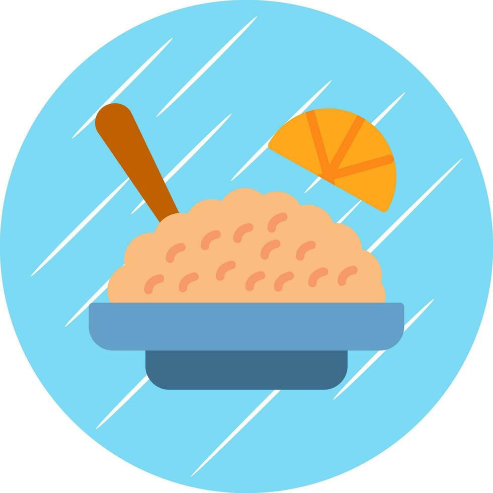 American fried rice Vector Icon Design