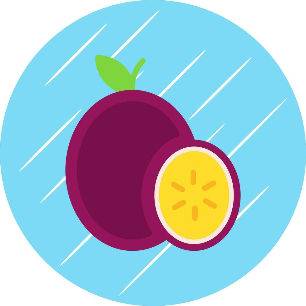 Passion fruit Vector Icon Design