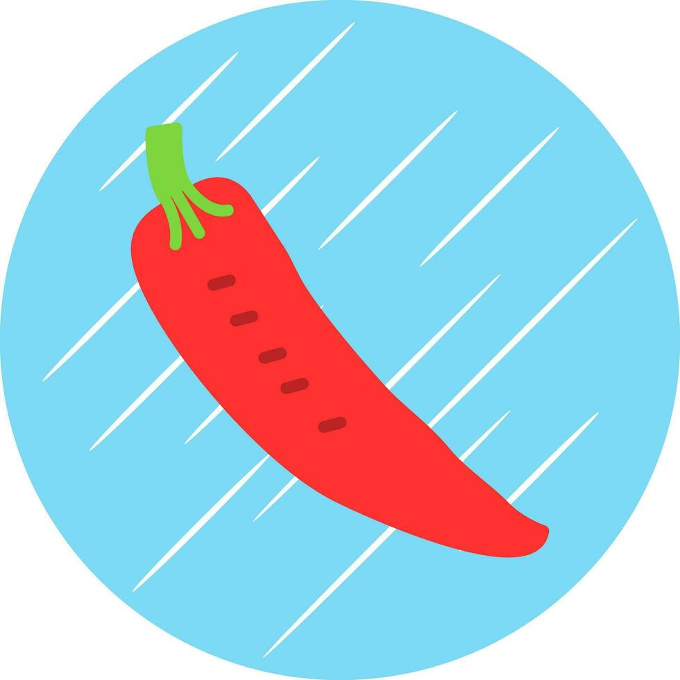 Chilli Vector Icon Design