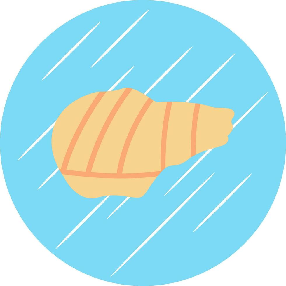 Grilled pork Vector Icon Design