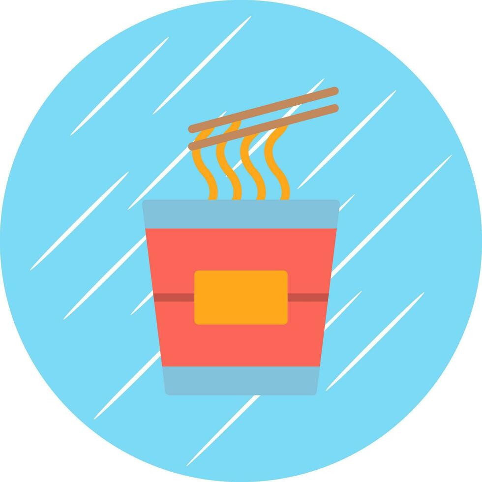 Instant noodles Vector Icon Design