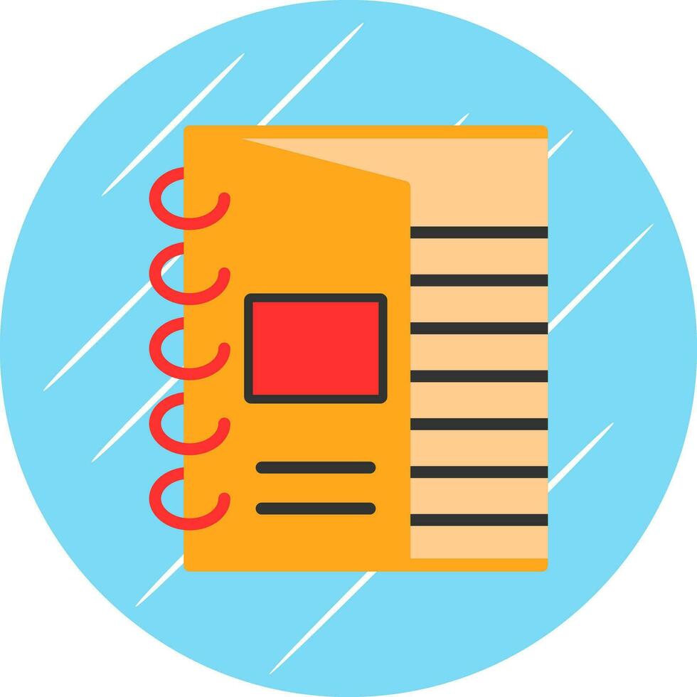 Notebook Vector Icon Design