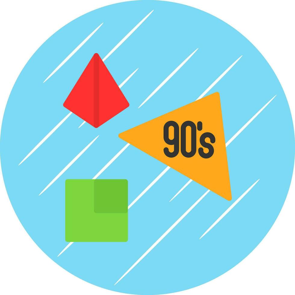 90s vector icono diseño