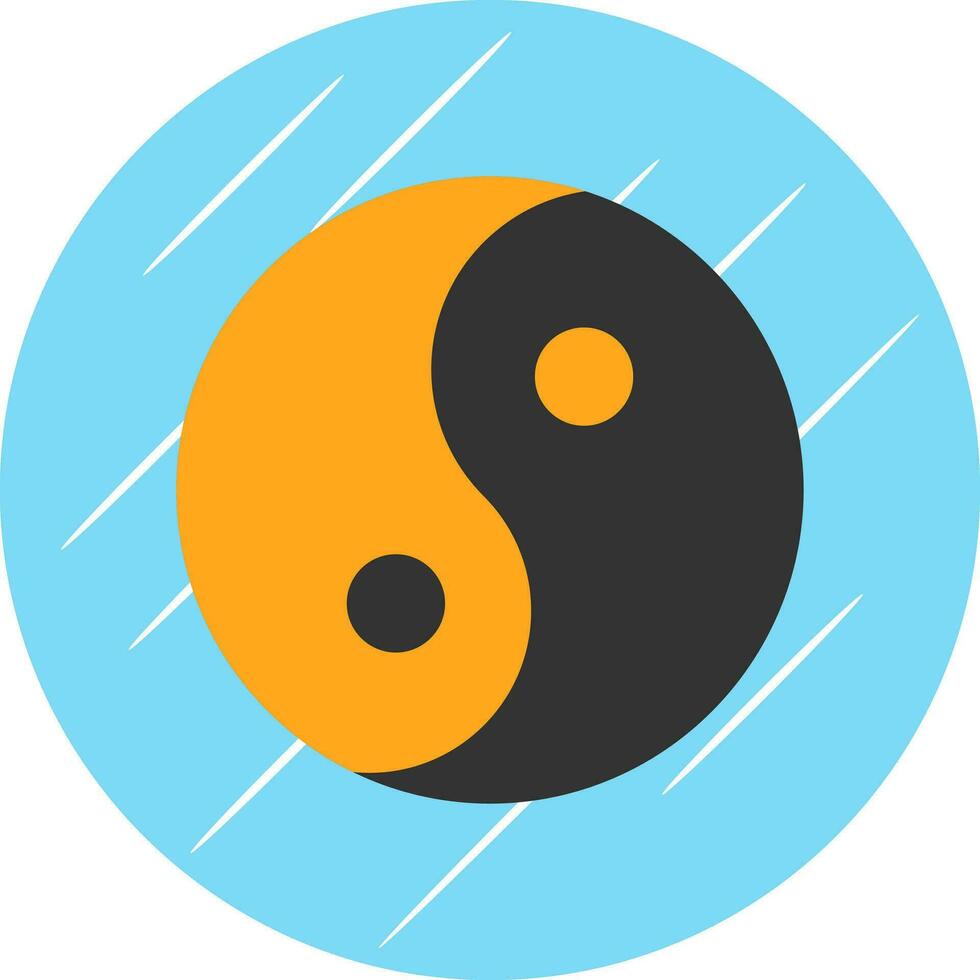 Yin yang Vector Icon Design