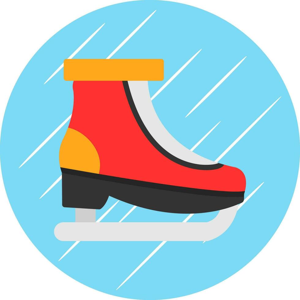 Ice skating Vector Icon Design