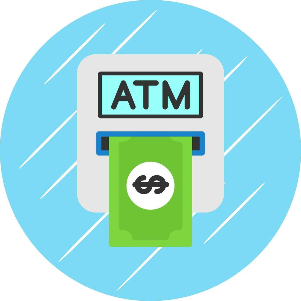 Atm machine Vector Icon Design