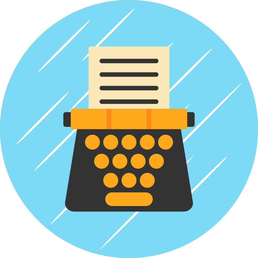 Typewriter Vector Icon Design