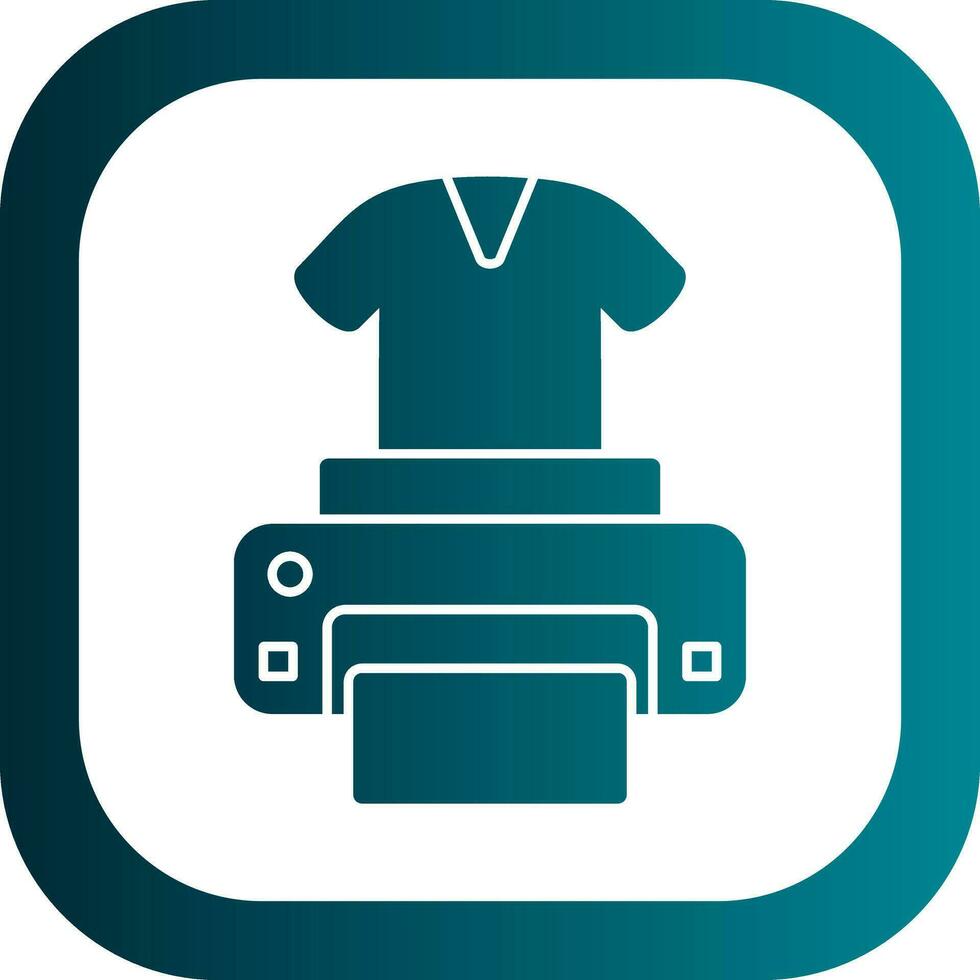 Dtg printer Vector Icon Design