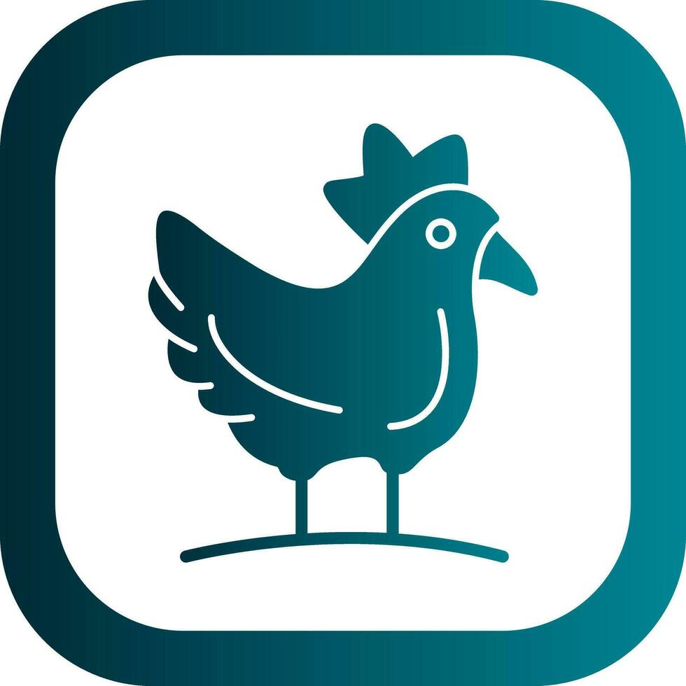 Hen Vector Icon Design