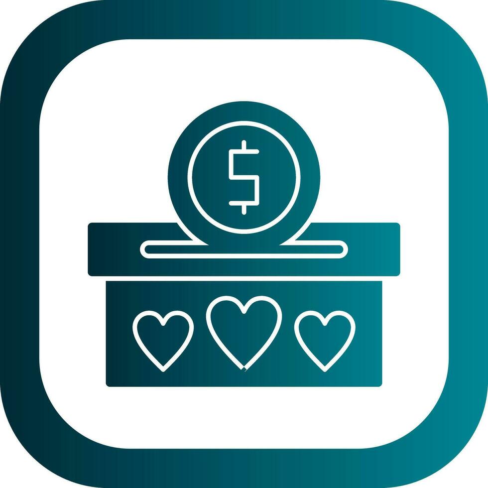Donation Vector Icon Design