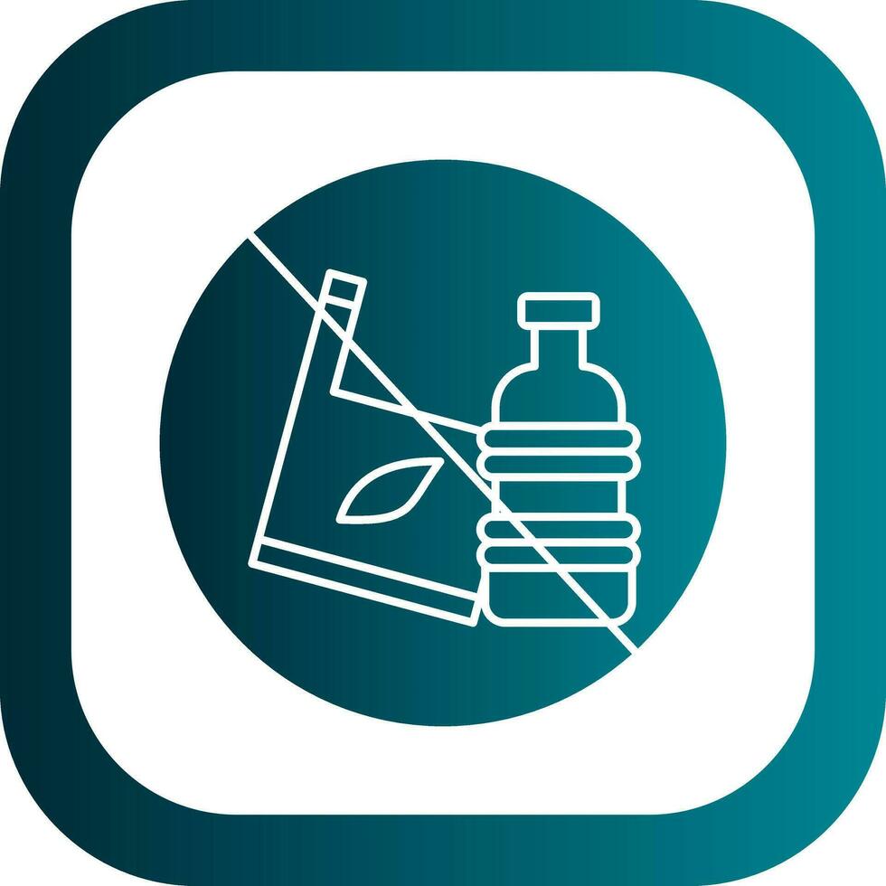 No plastic Vector Icon Design