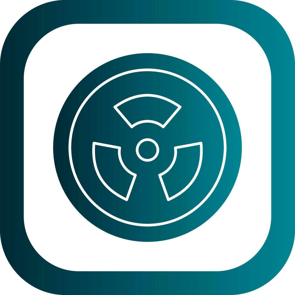 Radiation sign Vector Icon Design