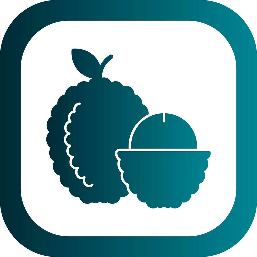 lychee vector icono diseño