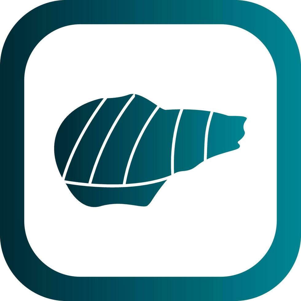 Grilled pork Vector Icon Design