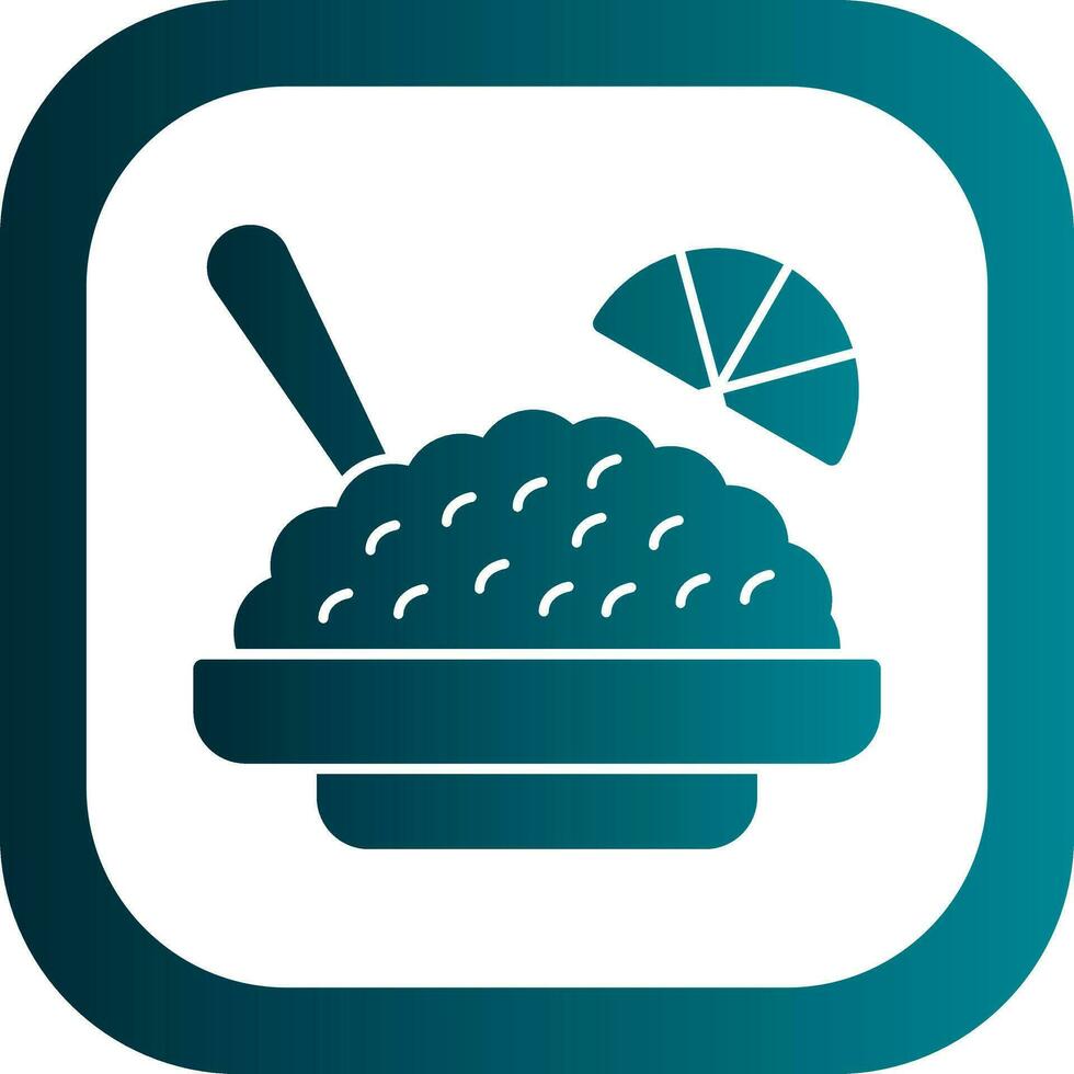 American fried rice Vector Icon Design