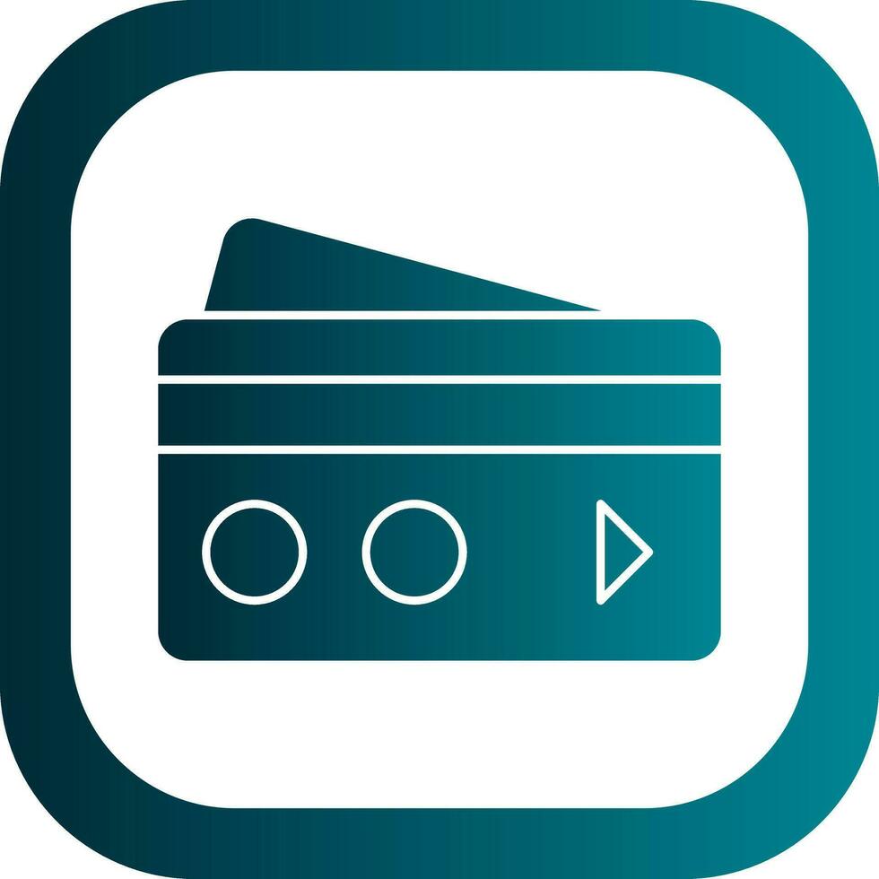 Debit card Vector Icon Design
