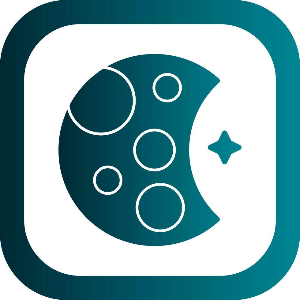 Moon Vector Icon Design