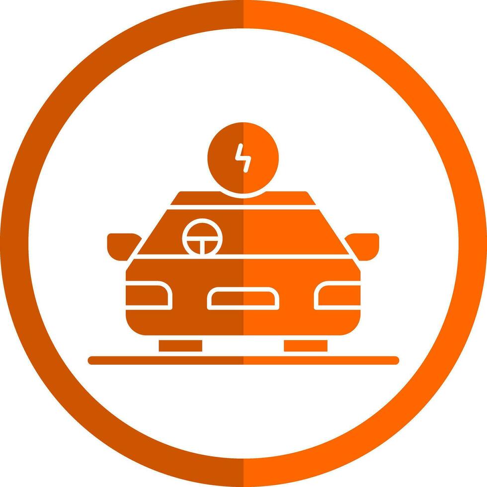 Hybrid car Vector Icon Design