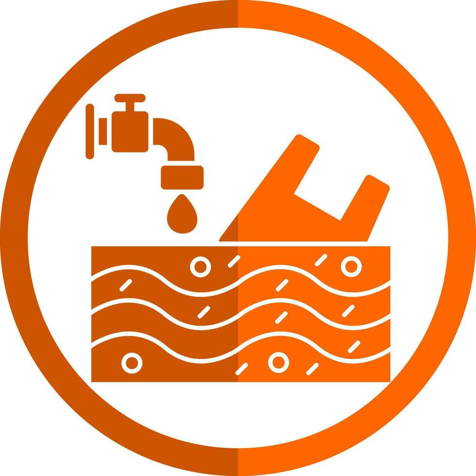 Water pollution Vector Icon Design