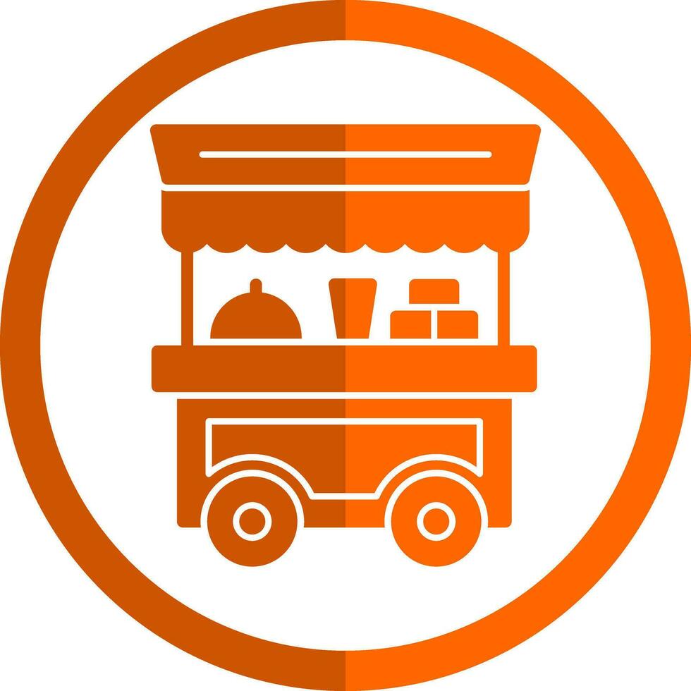 Food cart Vector Icon Design