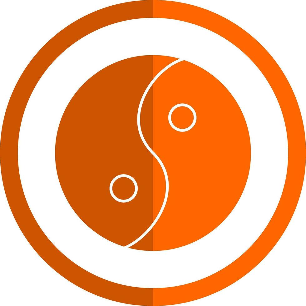 Yin yang Vector Icon Design