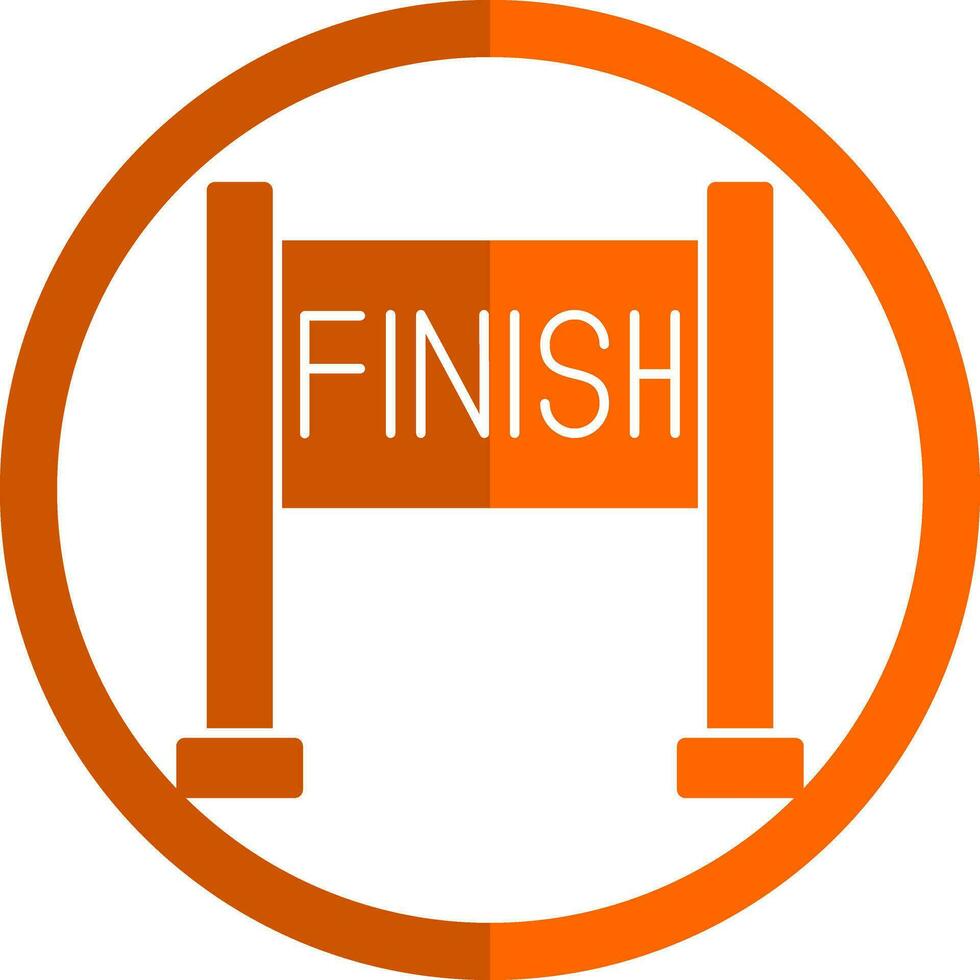 Finish line Vector Icon Design