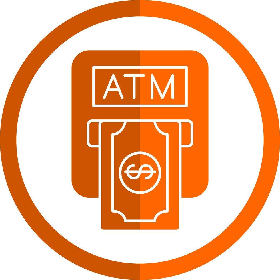 Atm machine Vector Icon Design