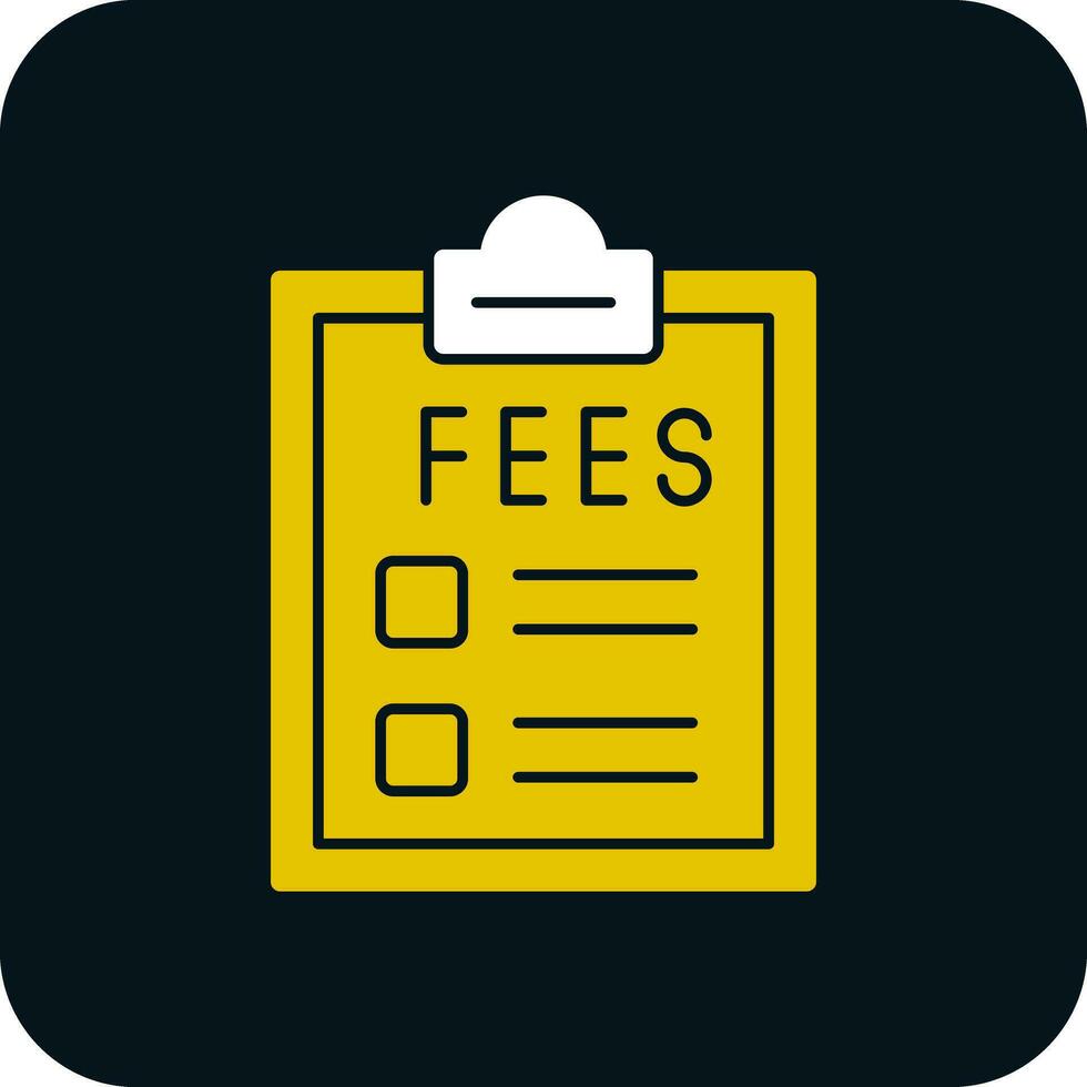 Fees Vector Icon Design