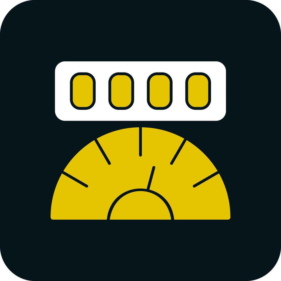 Mileage Vector Icon Design