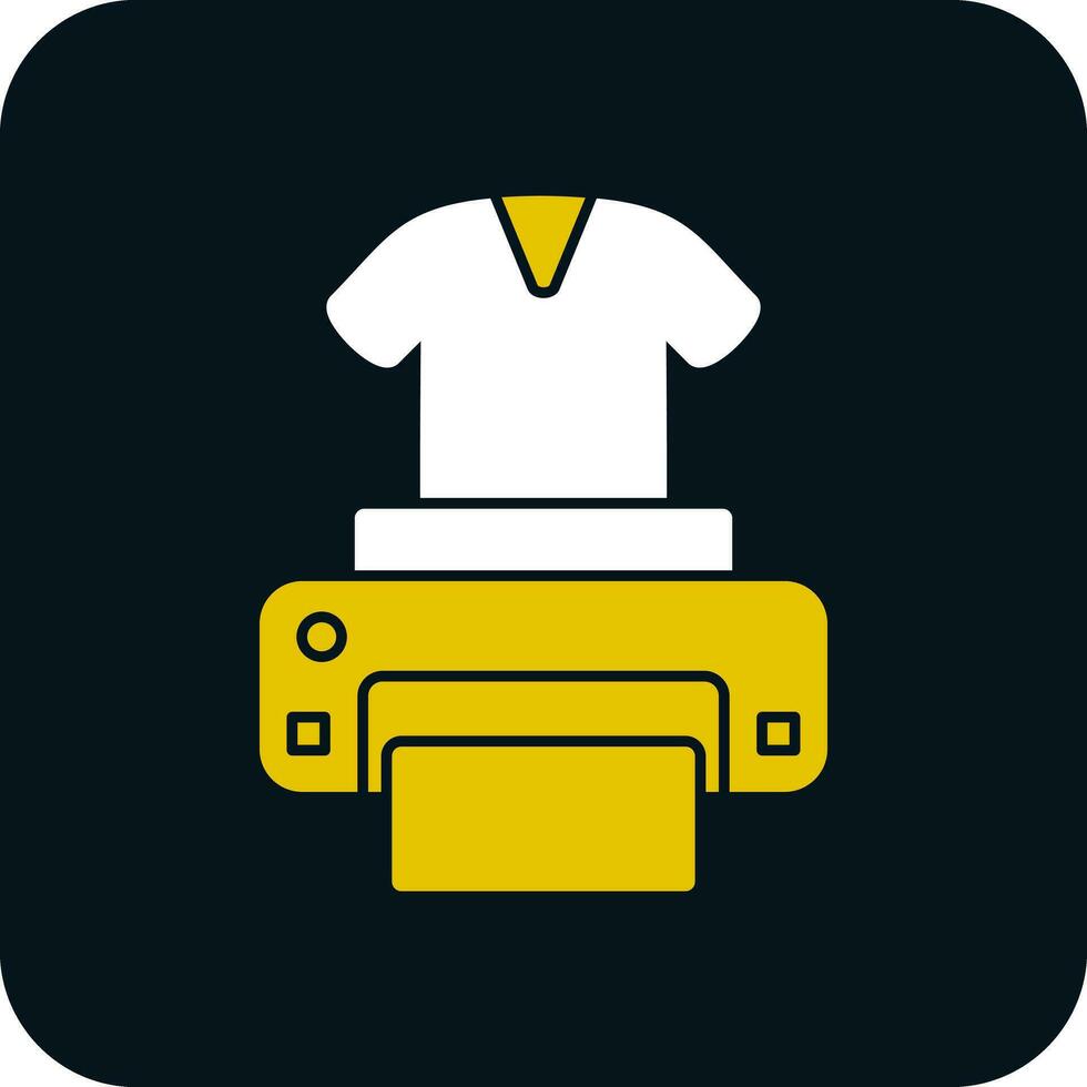Dtg printer Vector Icon Design