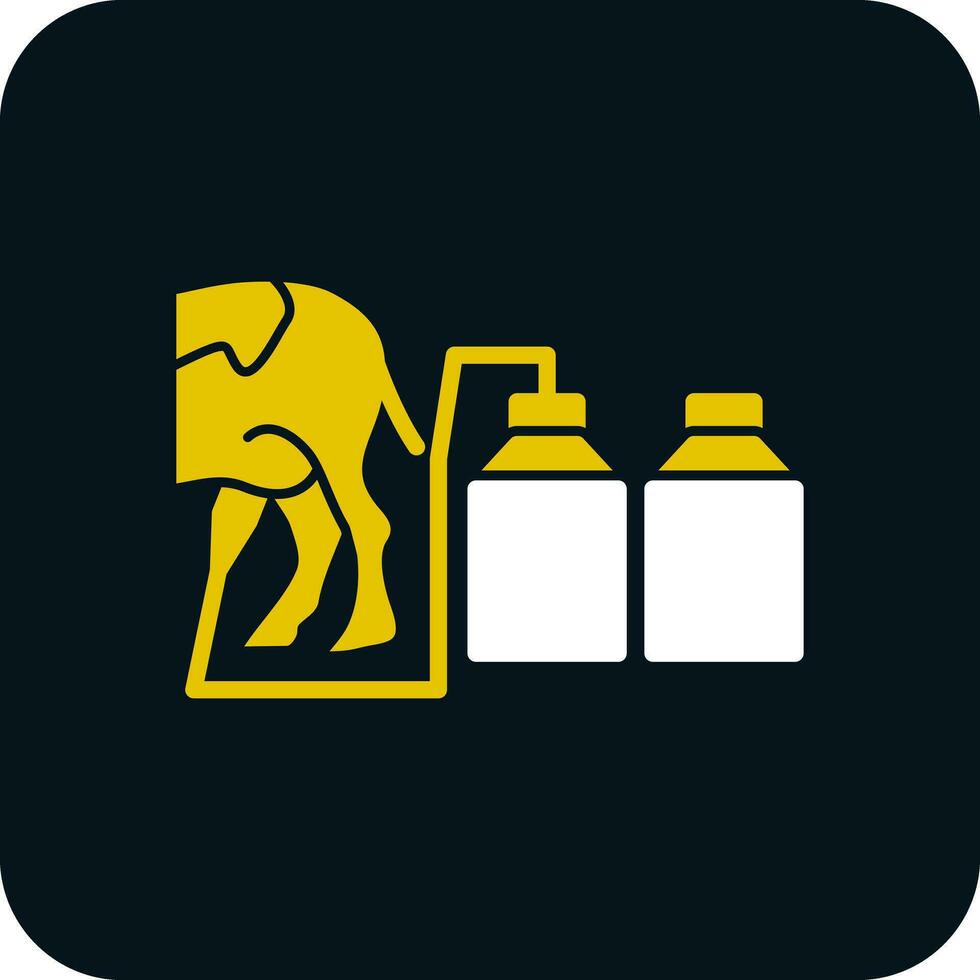 Milking Vector Icon Design