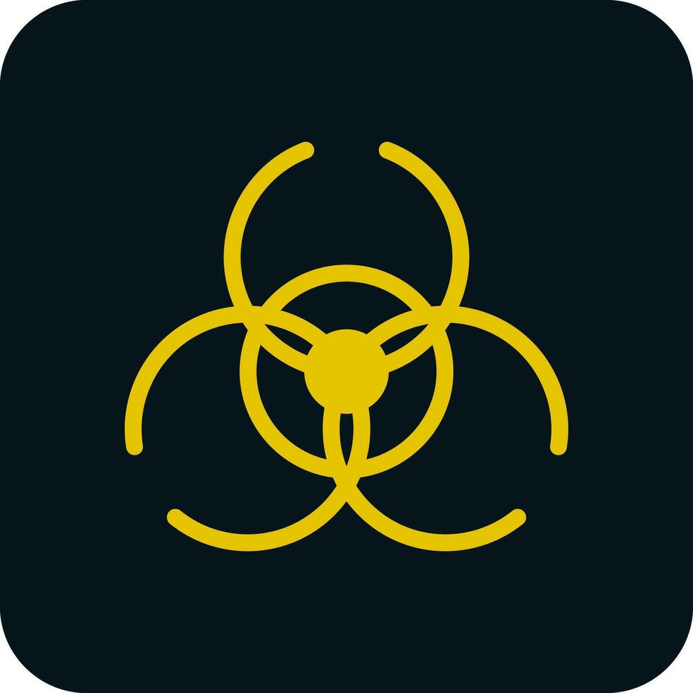 Biohazard sign Vector Icon Design