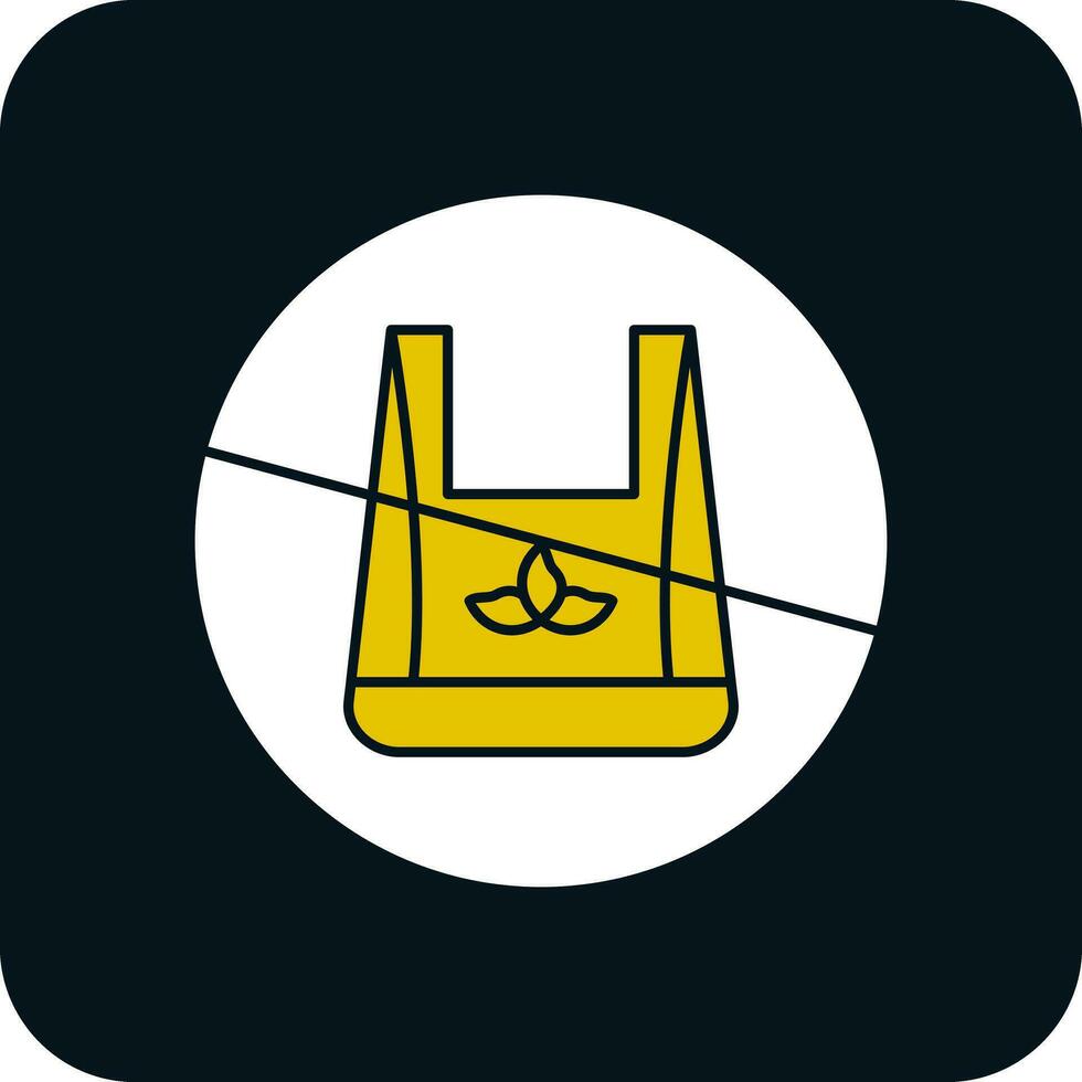 No plastic bags Vector Icon Design