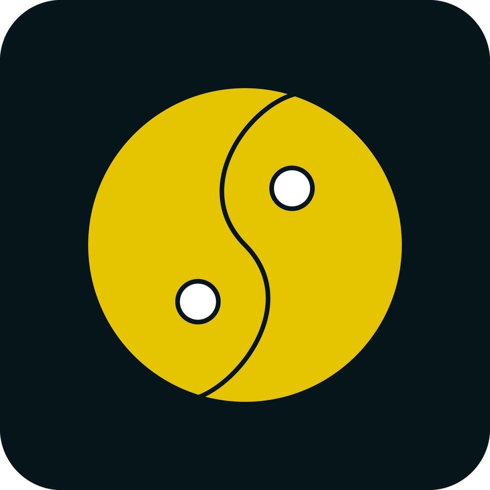 Yin yang Vector Icon Design