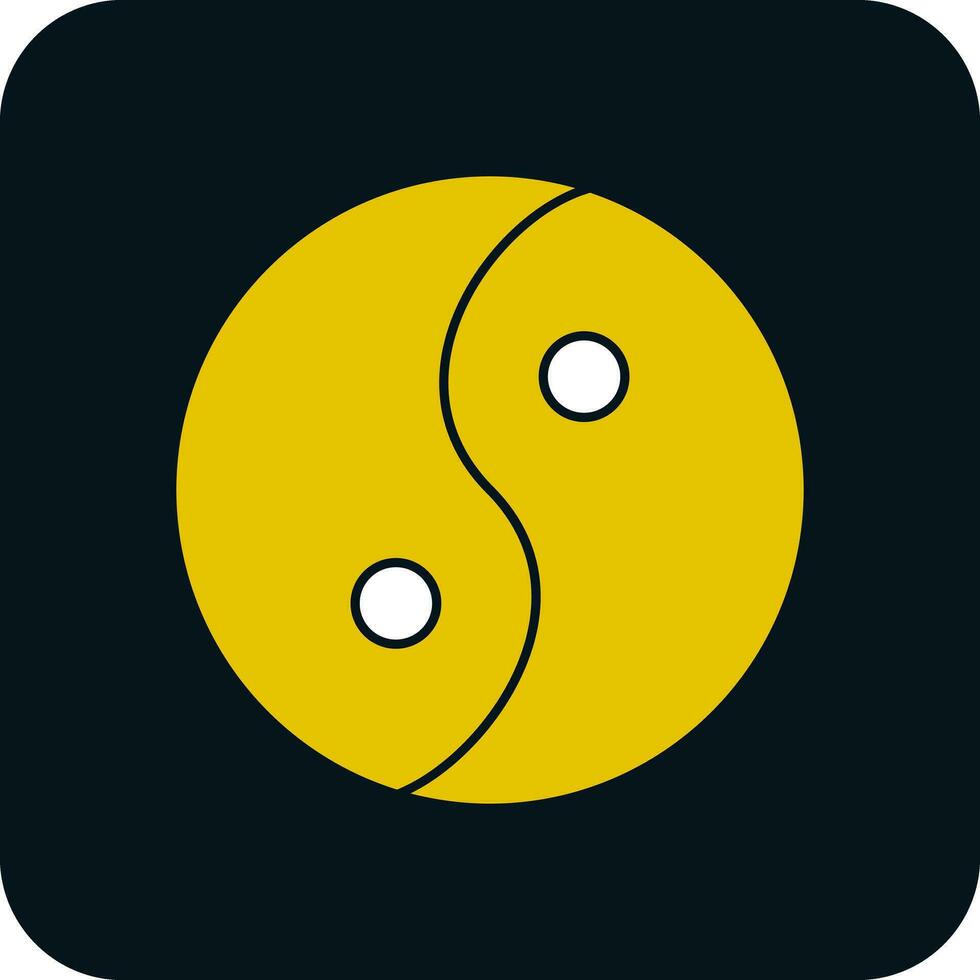 Yin yang Vector Icon Design