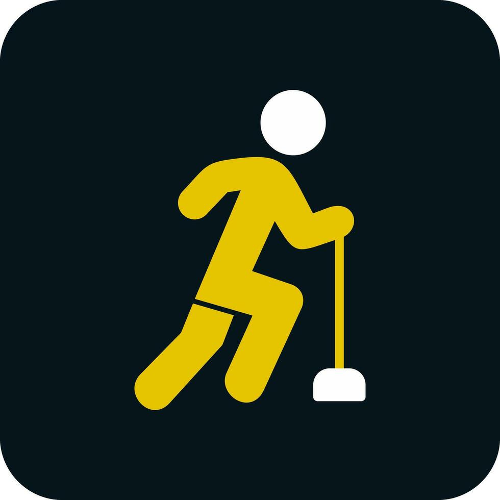 Curling Vector Icon Design