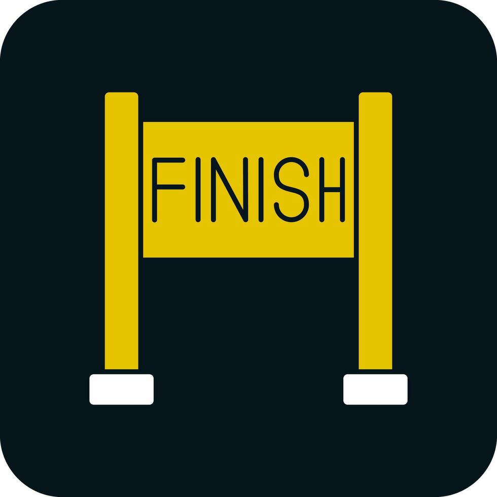 Finish line Vector Icon Design