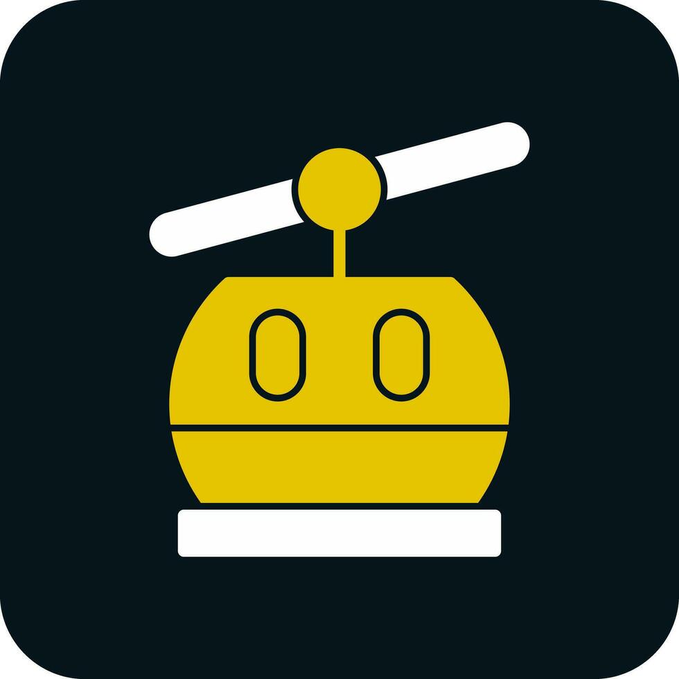 Ski lift Vector Icon Design