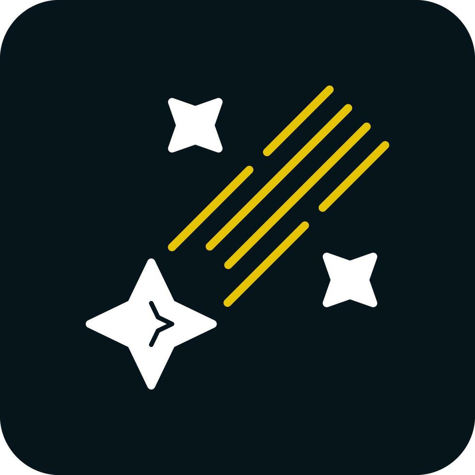 Shooting star Vector Icon Design