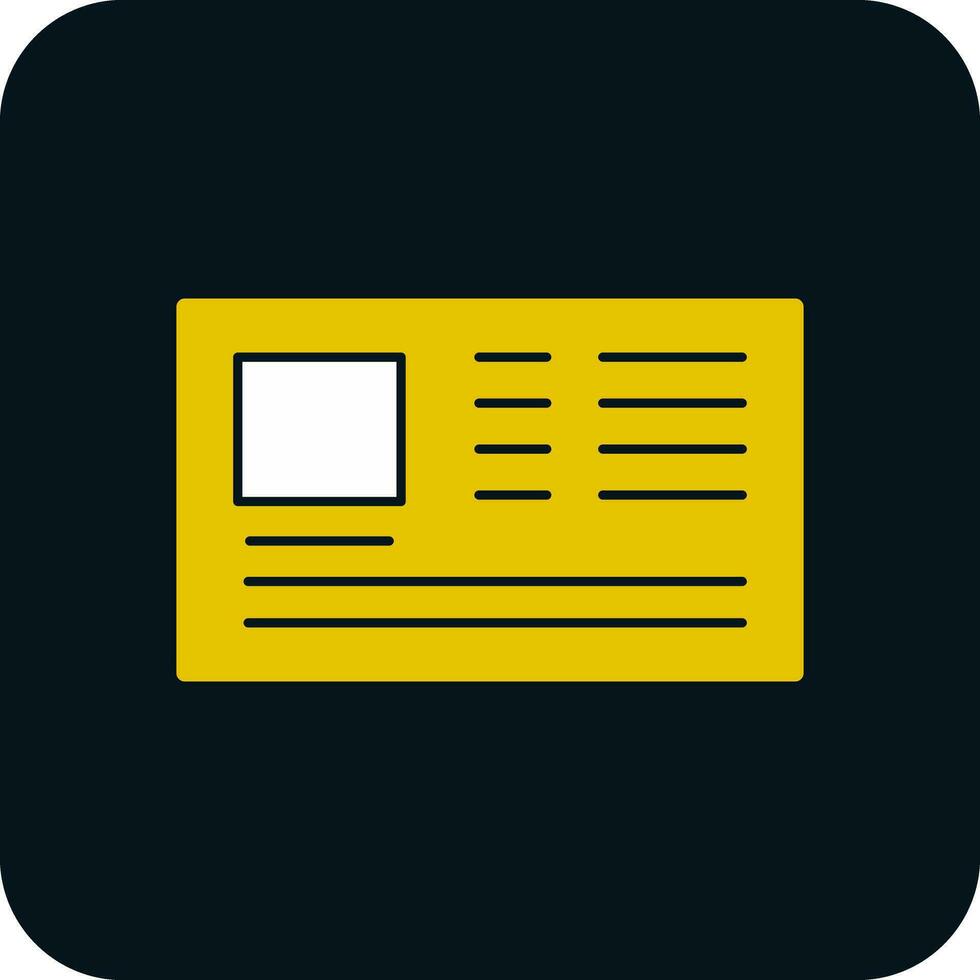 Id card Vector Icon Design