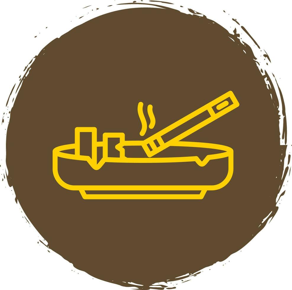 Ashtray Vector Icon Design