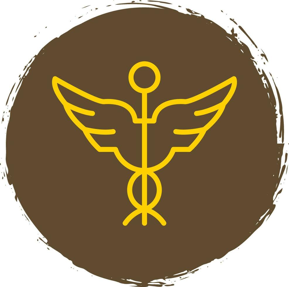 Caduceus Vector Icon Design