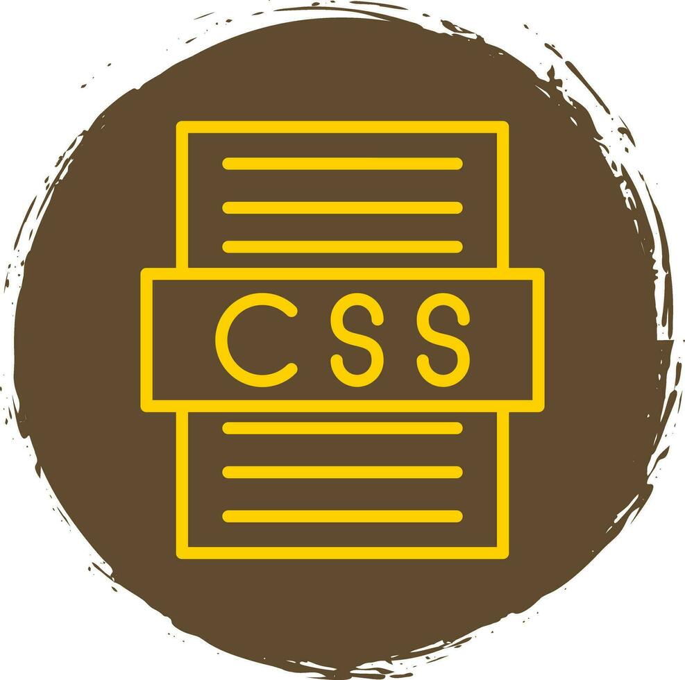 diseño de icono de vector de archivo css