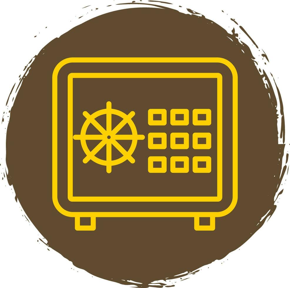 Safe locker Vector Icon Design