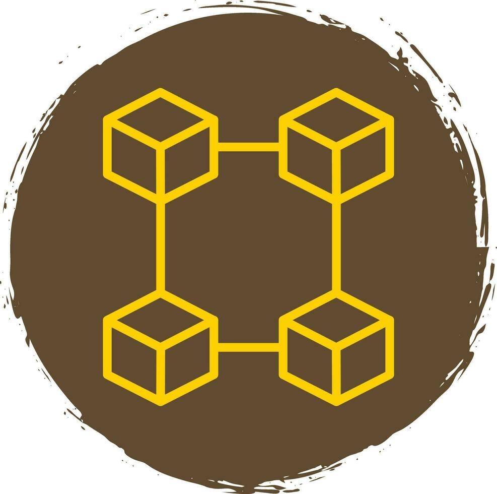 Blockchain Vector Icon Design