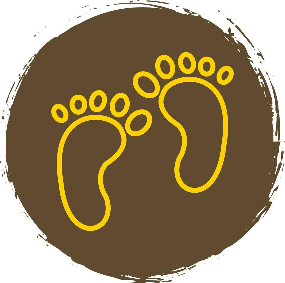 Footprint Vector Icon Design