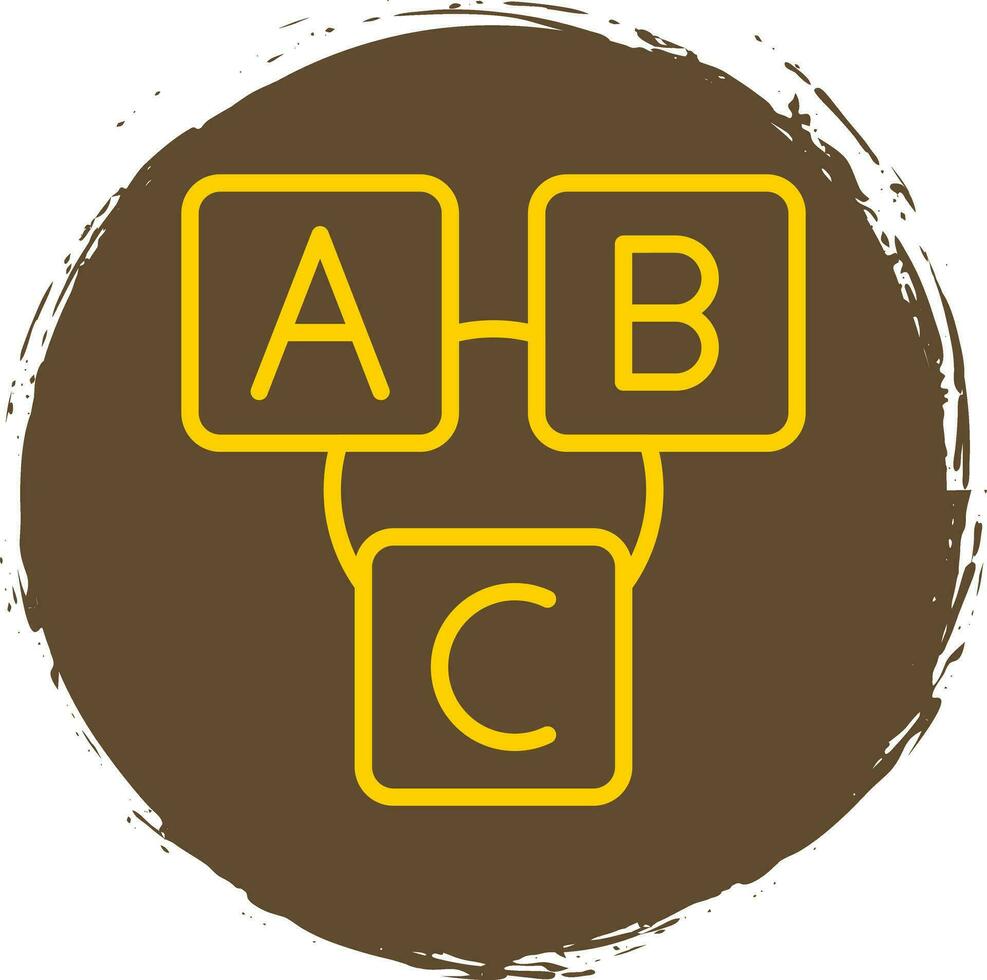 Abc block Vector Icon Design