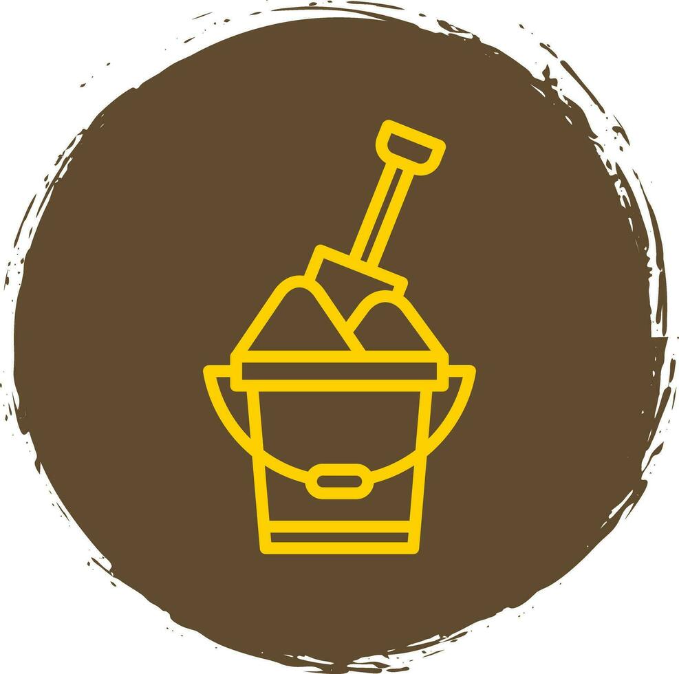 Sand bucket Vector Icon Design