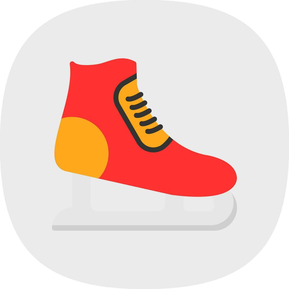 Ice skating Vector Icon Design